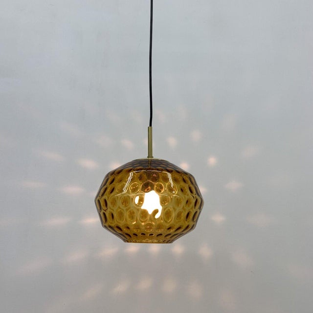 Glass Hanging Lamp from Limburg, Germany, 1970s For Sale - Image 10 of 18
