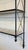 Stunning Vintage Modern Federal Style Wrought Iron, Metal & Marble Hanging Shelf with Gilt Accents. We believe it is...