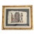 Vintage Egyptian Papyrus Painting – Framed Art, Gold-Tone Bamboo Frame For Sale