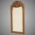 Vintage Italian Painted and Ink Decorated Narrow Mirror Mustard Color For Sale - Image 10 of 10