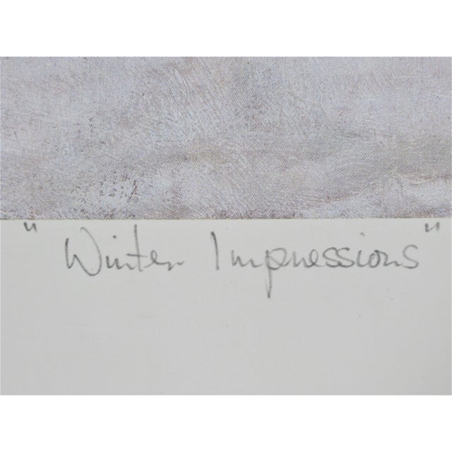 Alan Maley, Winter Impressions, 1989 For Sale In San Francisco - Image 6 of 8