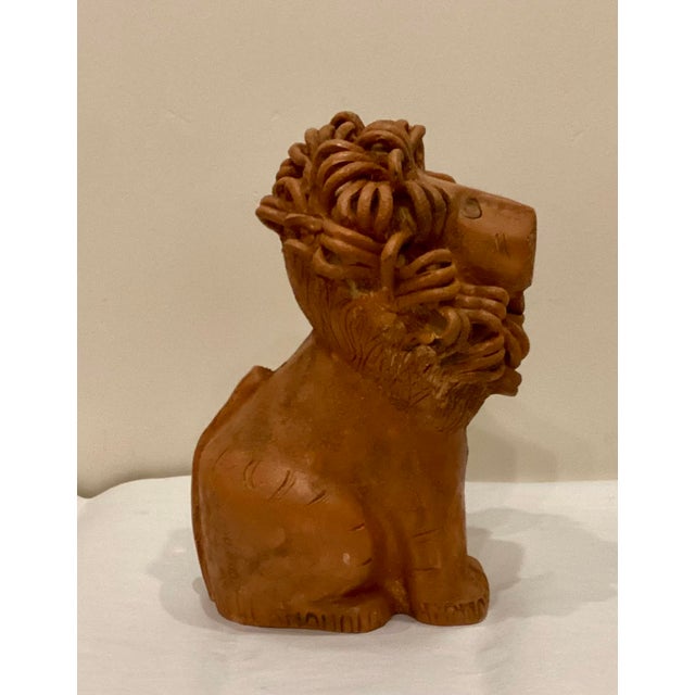 Aldo Londi Aldo Londi (1911-2003) Vintage Pottery Lion Sculpture Created for Bitossi Raymor For Sale - Image 4 of 4