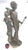 This antique Grand Tour bronze sculpture features a patinated rich brown/green patina with spots of verdigris coloration...