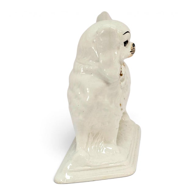 Edwardian English Staffordshire-Style Spaniel, Registered Design No. 542611, C. 1909 For Sale In San Francisco - Image 6 of 11