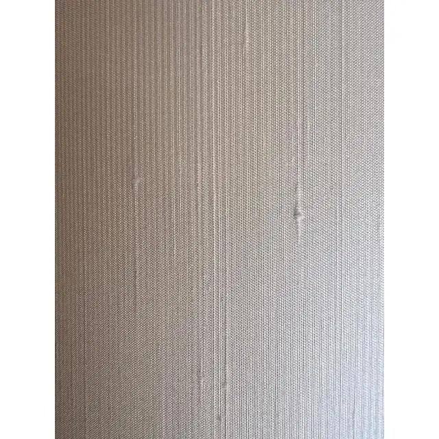 Textile Tall Mid-Century Silk Dupioni Drum Lamp Shade For Sale - Image 7 of 9