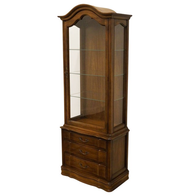 Hammary Country French 26 Bonnet Top Display Curio Cabinet Chairish