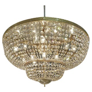 Swarovski Chandelier, 1980s For Sale