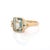 Not Yet Made - Made To Order 18k Yellow Gold 5.45 Carat Aquamarine and Diamond Cocktail Ring Size 11 For Sale - Image 5 of 6