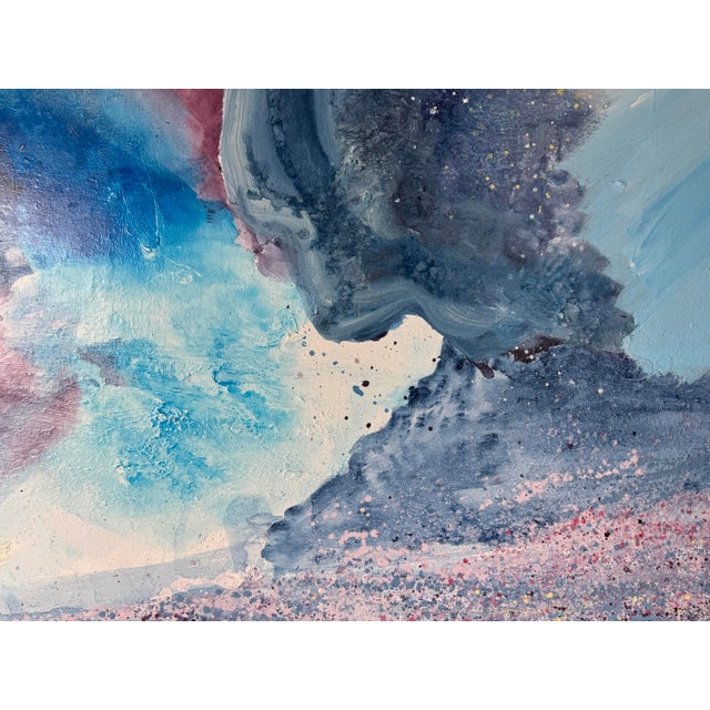 1980s Oversized- 1986 Philip Alcock Expressionist Abstract Acrylic on Canvas Painting For Sale - Image 5 of 12