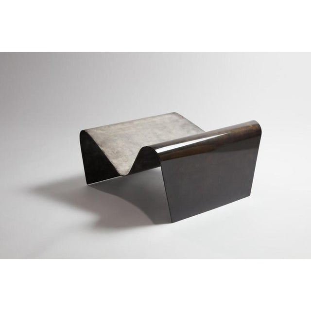 Contemporary Geometric Lunaire Armchair by Jennifer Midoz For Sale - Image 3 of 7