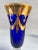 Late 20th Century Arte Italica Medici 24-K Gold Cobalt Blue Champagne Flutes - Set of 4 For Sale - Image 5 of 6