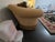 A perfect formal living room couch with a beautiful bullion fringe skirt and a hreat camelback design with a great sitting...