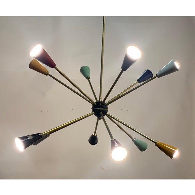 Sputnik Hanging Lamp from Stilnovo, 1950s For Sale - Image 9 of 11