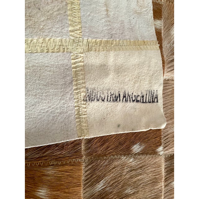 Extra-Long Patchwork of Axis Deer Hair-on Hide Table Runner For Sale - Image 11 of 12