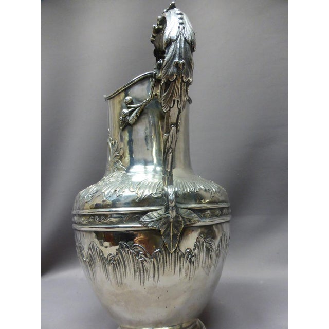 19th Century Silver Plated Basin and Ewer, Set of 2 For Sale - Image 5 of 12
