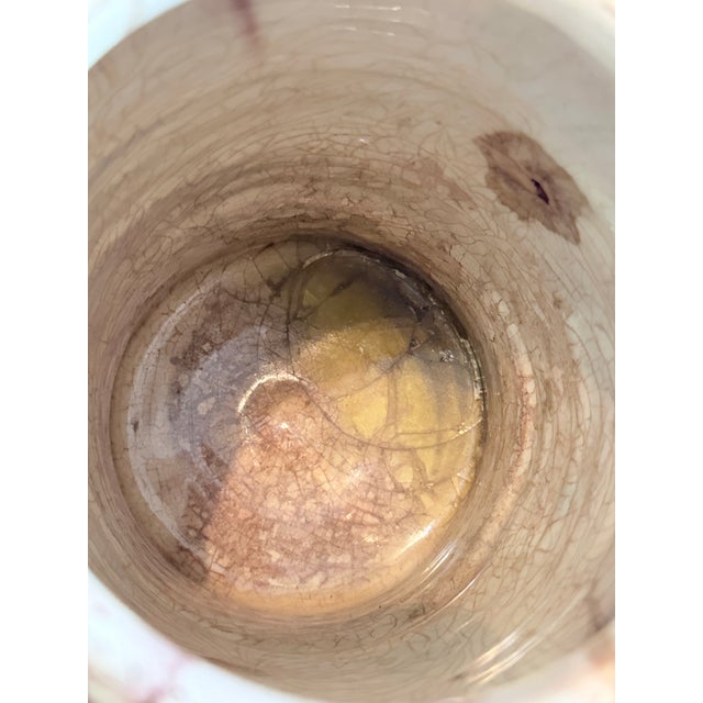 Late 19th Century Pair of Terra Cotta Drip Glaze Jars With Lids For Sale - Image 5 of 9