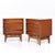 Mid-Century Modern Young Manufacturing Mid Century Walnut Curved Nightstands - Pair For Sale - Image 3 of 11