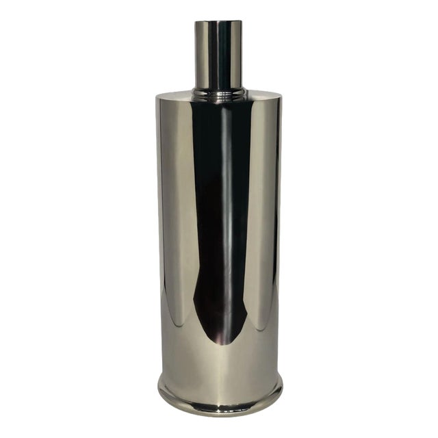 Rl 02 Maxi Candleholder in Silver-Plated Polished Brass by Caspal For Sale