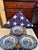 A curated trio of Liberty Blue serving bowls featuring the historic Old North Church—an iconic symbol of America’s...