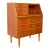 1950s Danish Teak Secretary Desk With Hidden Vanity & Mirror For Sale