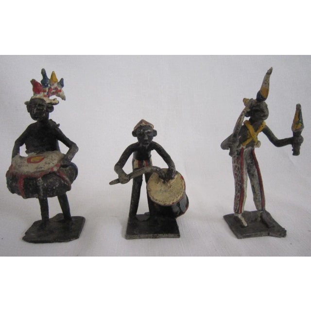 1930s Akan Ashanti African Metal Figures, S/3 For Sale - Image 5 of 9