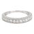 14k (585) White Gold Natural Diamond Engraved Band Ring, Size 6 For Sale