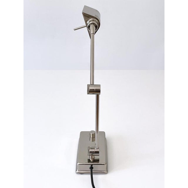 Nickel-Plated Brass Adjustable Desk Light from Holtkötter, Germany, 1980s For Sale - Image 15 of 18