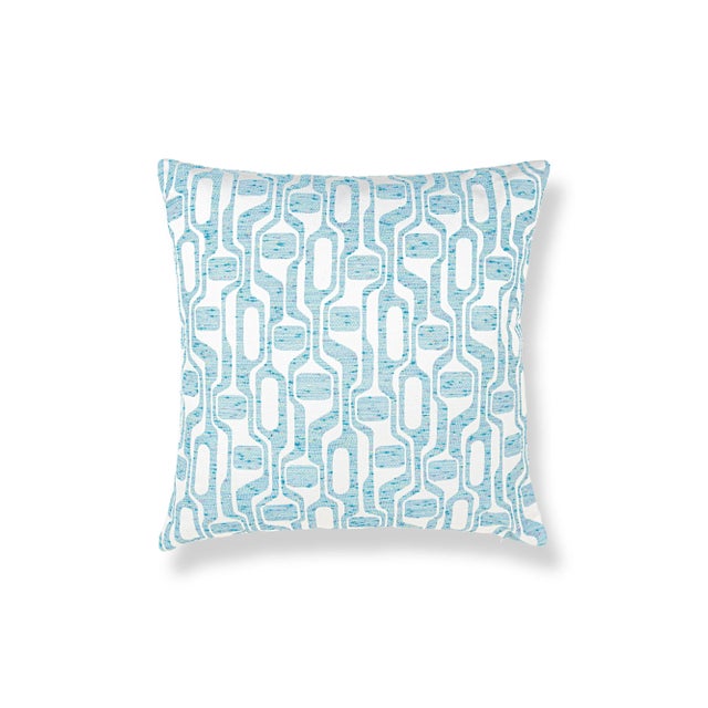 Contemporary The House Of Scalamandré Telly Square Pillow In Blueskies For Sale - Image 3 of 3