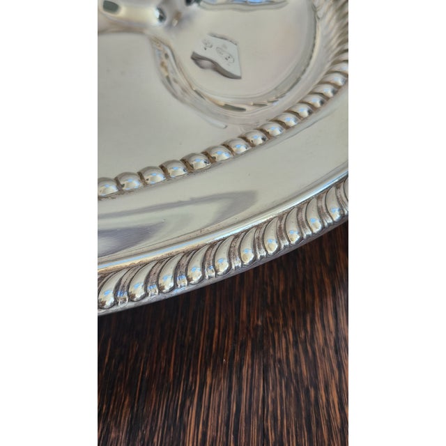 Early 20th Century Buckingham English Regency Silver Plate Oval Meat Cutlery Serving Platter For Sale In New York - Image 6 of 12