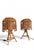 Wood French Riviera Rattan and Cane Table Lamps by Franco Albini, 1960s, Set of 2 For Sale - Image 7 of 14