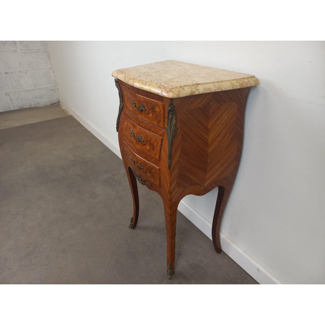Large Louis XV Style Bedside Table, 1890s For Sale - Image 10 of 18