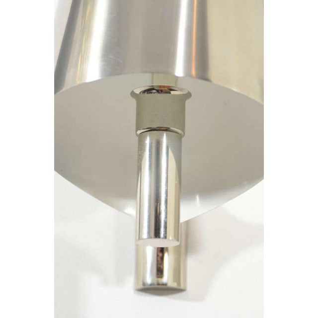 Mid-Century Modern Pair of 1970s Maison Charles Polished Chrome Finish Sconces For Sale - Image 3 of 6
