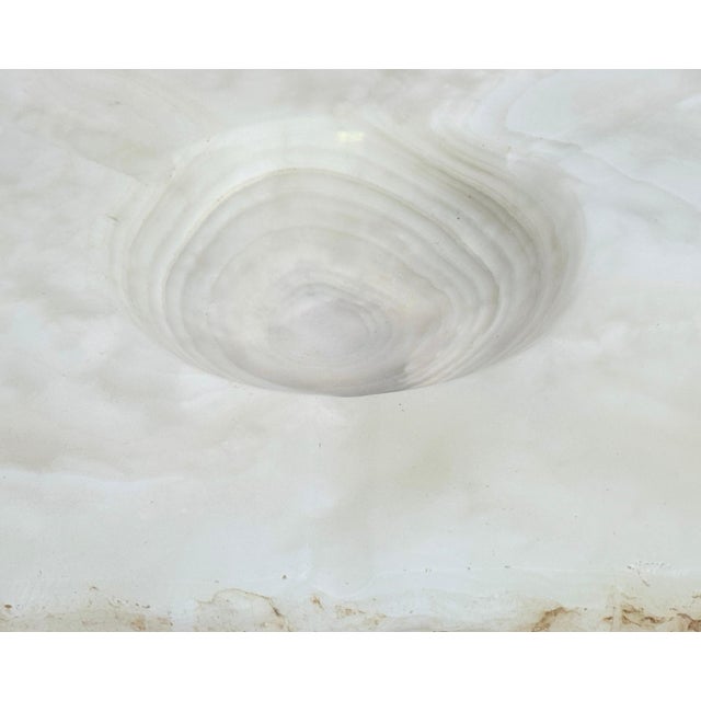 Massive Carved & Polished Rock Crystal / Quartz Live Edge Ashtray, Circa 1960s For Sale - Image 11 of 12