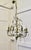 White Toleware Open Basket Ceiling Chandelier, 1950s For Sale - Image 4 of 7