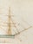 19th Century Folk Art Nautical Sailor Made Drawing of a Ship For Sale In New York - Image 6 of 11