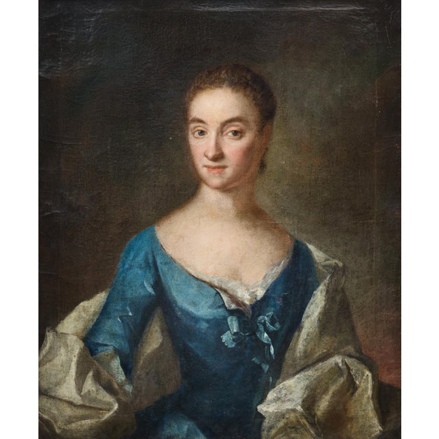 An original by johan henrik scheffel! the renowned swedish painter lived from 1733 to 1783 and specialized in portraiture....