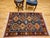 1900 - 1909 Vintage Persian Shiraz Yalameh Tribal Area Rug, Hand-Knotted Wool, Allover Geometric Pattern, Blue & Red, 3x5 For Sale - Image 5 of 17