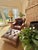 Restoration Hardware Churchill Leather Chair with Coordinating Mitchell Gold Ottoman for Restoration Hardware The...
