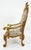 Top quality Vintage Throne Chair made of real solid Wood carved with antique finish gold leaf Gilding. High end quality...