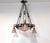 Art Deco Lunéville Pink Frosted and Wrought Iron Chandelier 1925 by Muller Frères, 1920s For Sale - Image 11 of 15