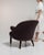 Tufted barrel-back accent chair in Deep Aubergine Plum. Its deep aubergine plum finish sets off button-tufted plum...