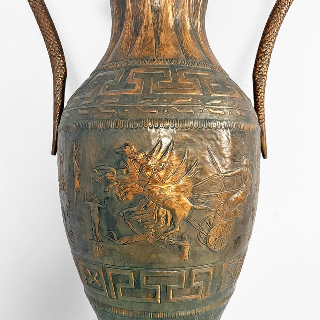 Hellenic Italian Bronze Amphora by Virgilio Bono, 1960s For Sale - Image 13 of 18