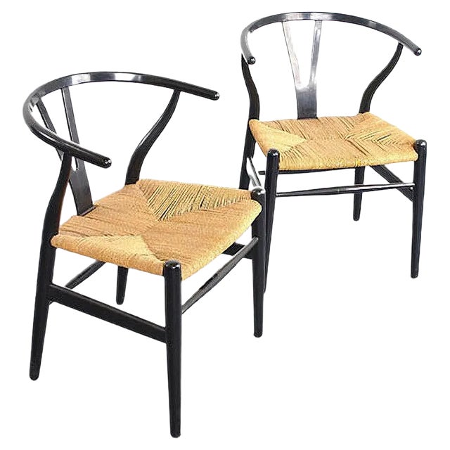 Set of Wishbone Chairs by Hans J. Wegner for Carl Hansen & Søn, 1960s For Sale