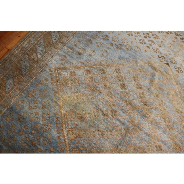 Early 20th Century Zabihi Collection Powder Blue Tribal Persian Kurd Corridor Rug - 8'7" x 17'1" For Sale - Image 4 of 12