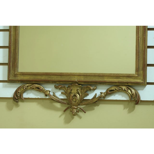 1960s Vintage Gold Decorated Italian Design Decorator Mirror For Sale - Image 5 of 10