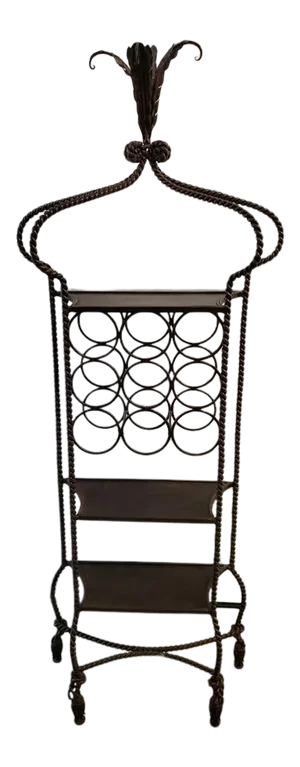 20th C Vintage Maitland Smith French Italian-Style Bronze Towel or Wine Rack