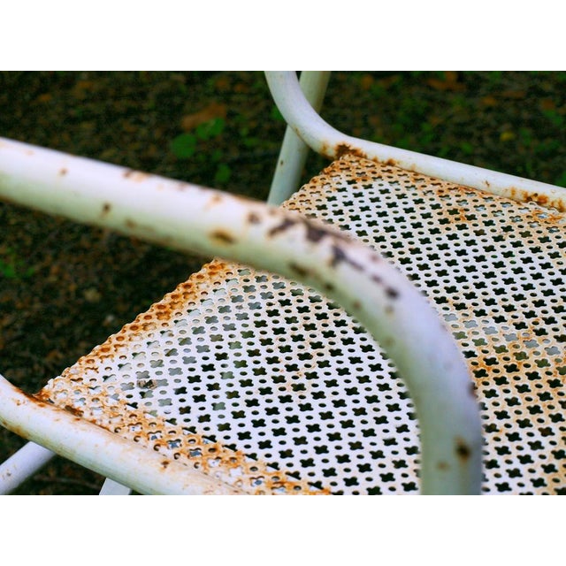 Mid-Century Modern Steel Garden Furniture, 1950s, Set of 7 For Sale - Image 3 of 18