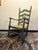 Vintage Dutch Ladderback Rocking Chair For Sale - Image 3 of 7