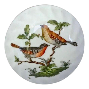 Vintage Round Herend Rothschild Bird Box