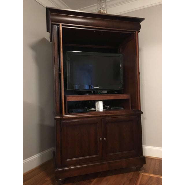 Hekman Furniture Wooden Armoire Entertainment Center Chairish